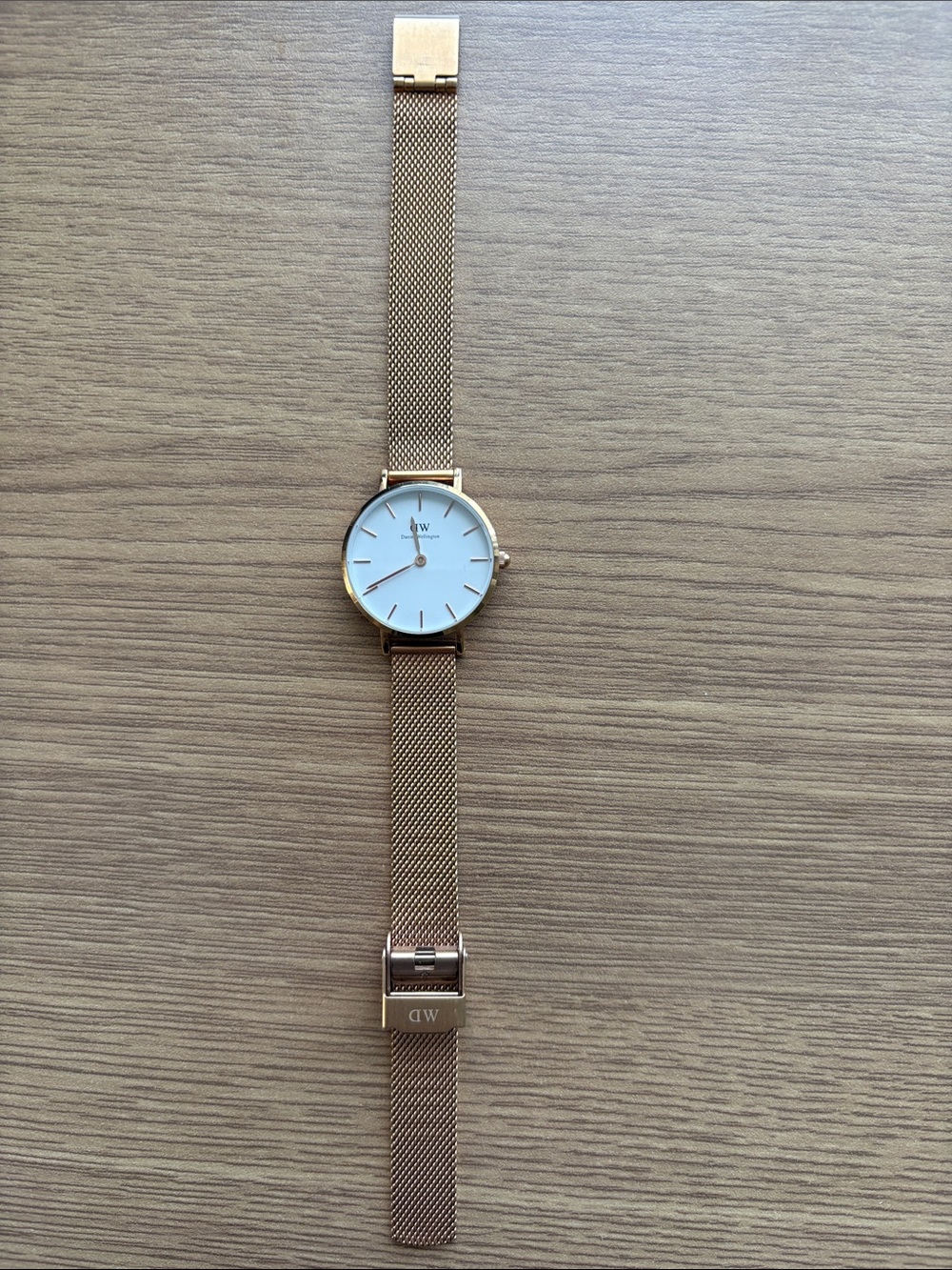 Daniel Wellington Rose Gold Watch with White Dial